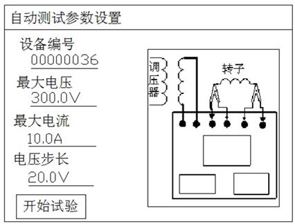 Manual operation method of generator rotor AC impedance tester